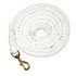 Cotton Lead Rope White With Brass Snap 10 Ft